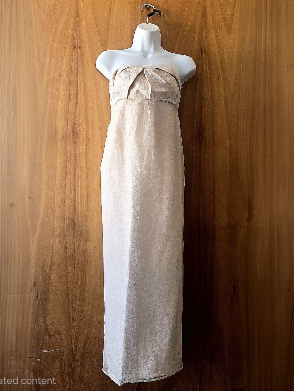 Zara Collection Strapless Blush Evening Dress